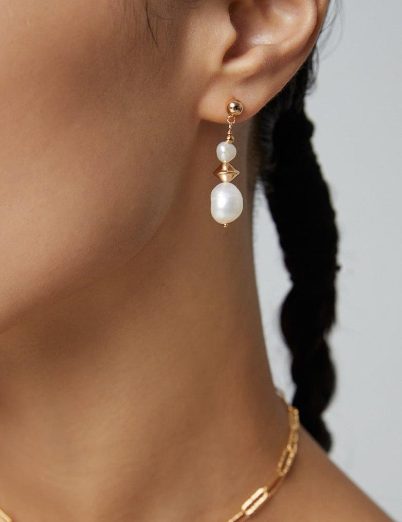 Aurora Pearl Drop Earrings